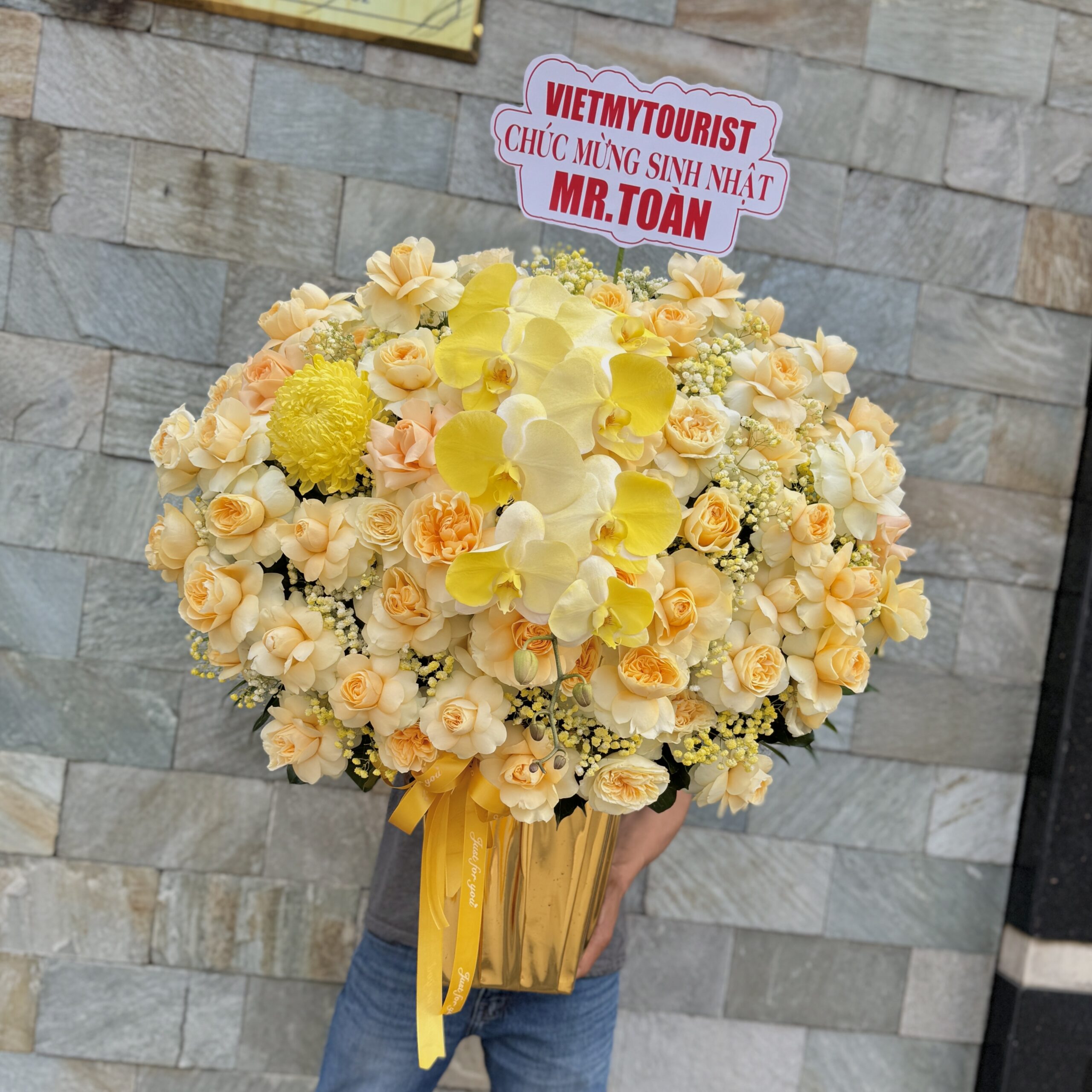 Hộp hoa tươi - Nắng Ấm - GH04 1 Hộp Hoa Tươi Nắng Ấm GH04