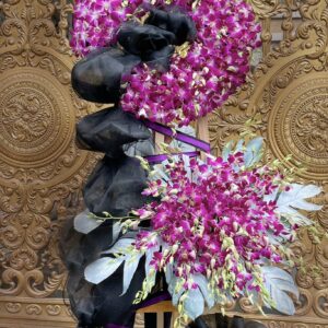 Kệ Hoa Chia Buồn   Tím Vĩnh Biệt   CB02