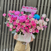 Giỏ Hoa Tone Hồng Chúc Mừng Ngày Phụ Nữ Việt Nam 20/10 - GH08 3 BH05