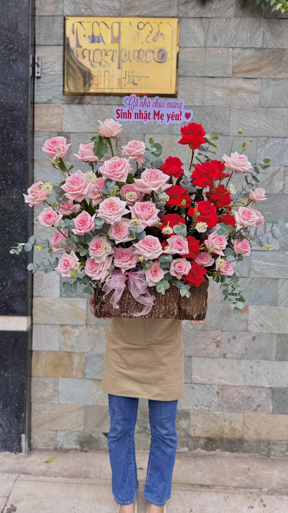 Giỏ hoa chúc mừng sinh nhật Mẹ Yêu - GH010 1 BH07
