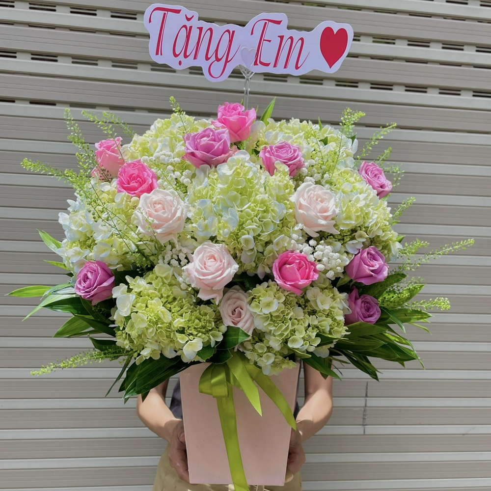 Giỏ hoa tươi Tặng Em - GH022 6 BH19