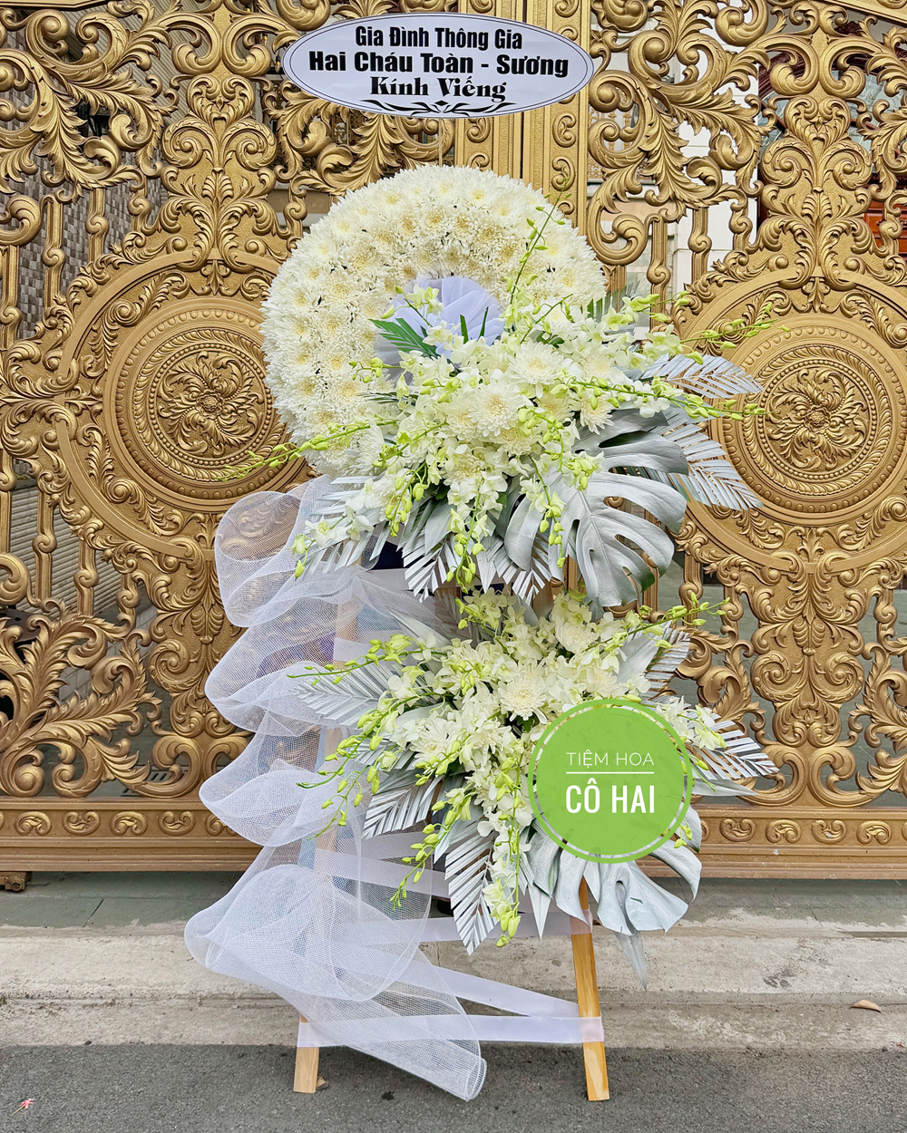 Kệ hoa chia buồn -Vòng Thời Gian - CB09 2 CB09A