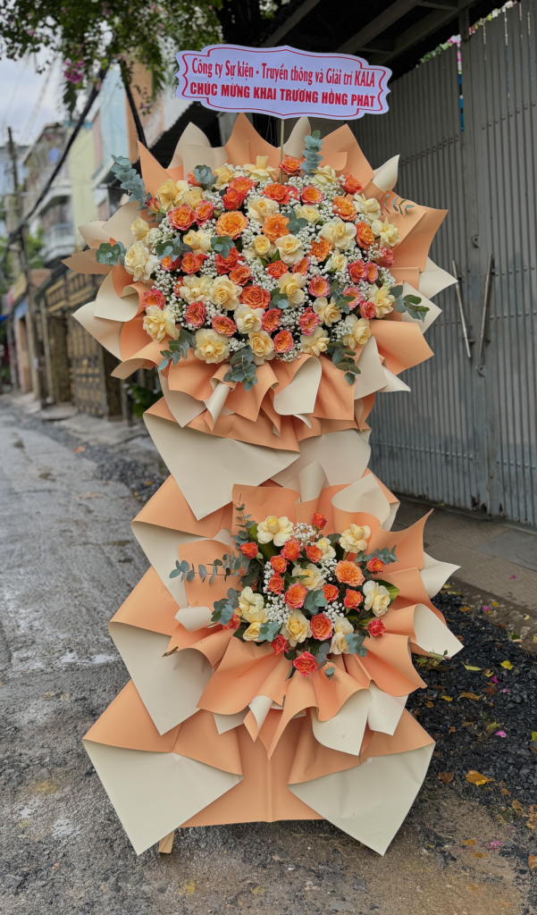 Kệ Hoa Khai Trương - Thành Công Rực Rỡ - KT014 4 CM14