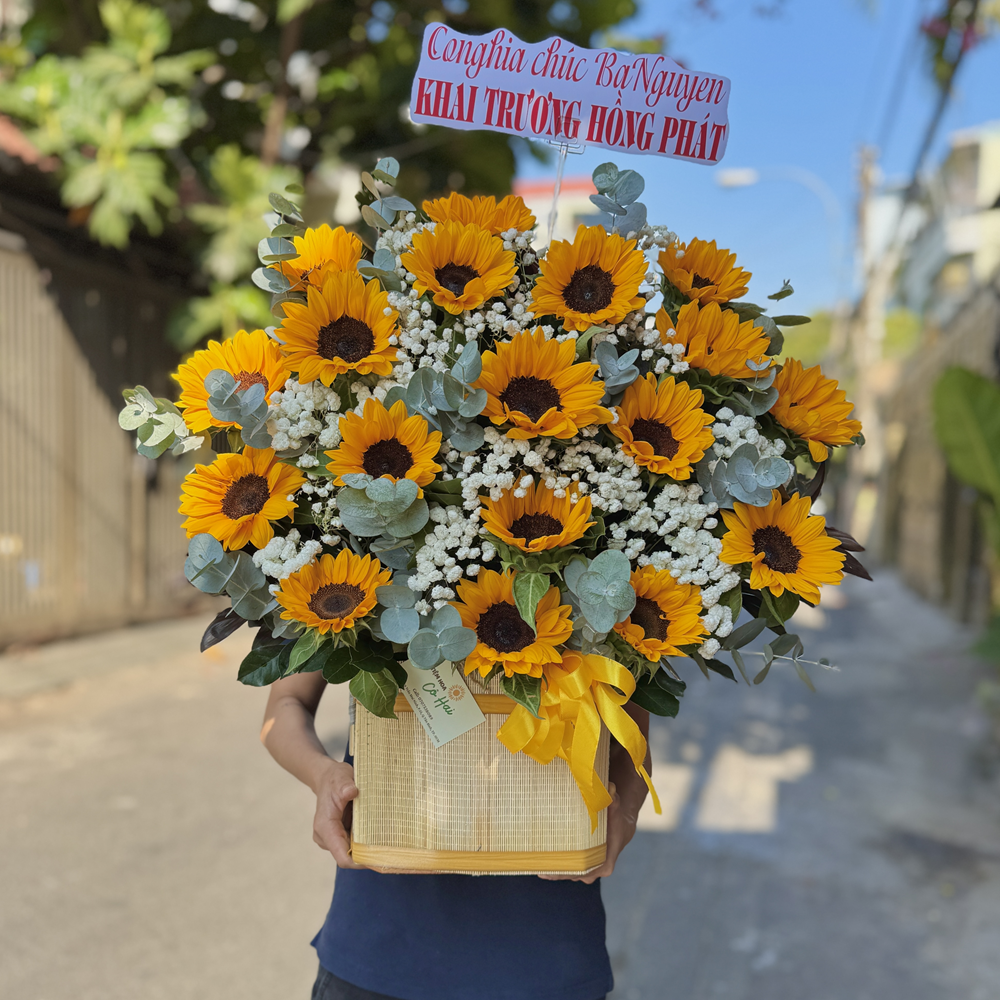 Giỏ hoa Hướng Dương - Tình Bạn - GH038 6 GH41