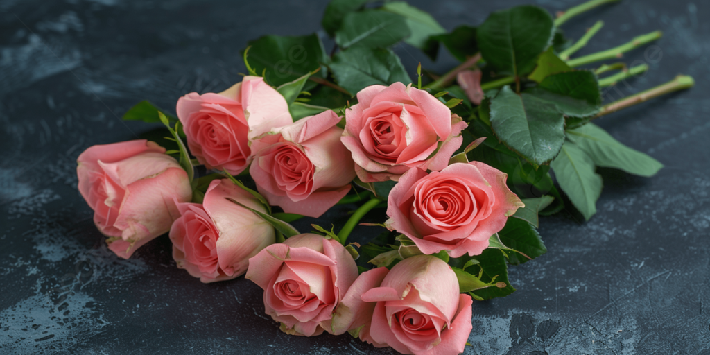 Giỏ Hoa Hồng - Tím Tương Tư - GH050 6 Hh19