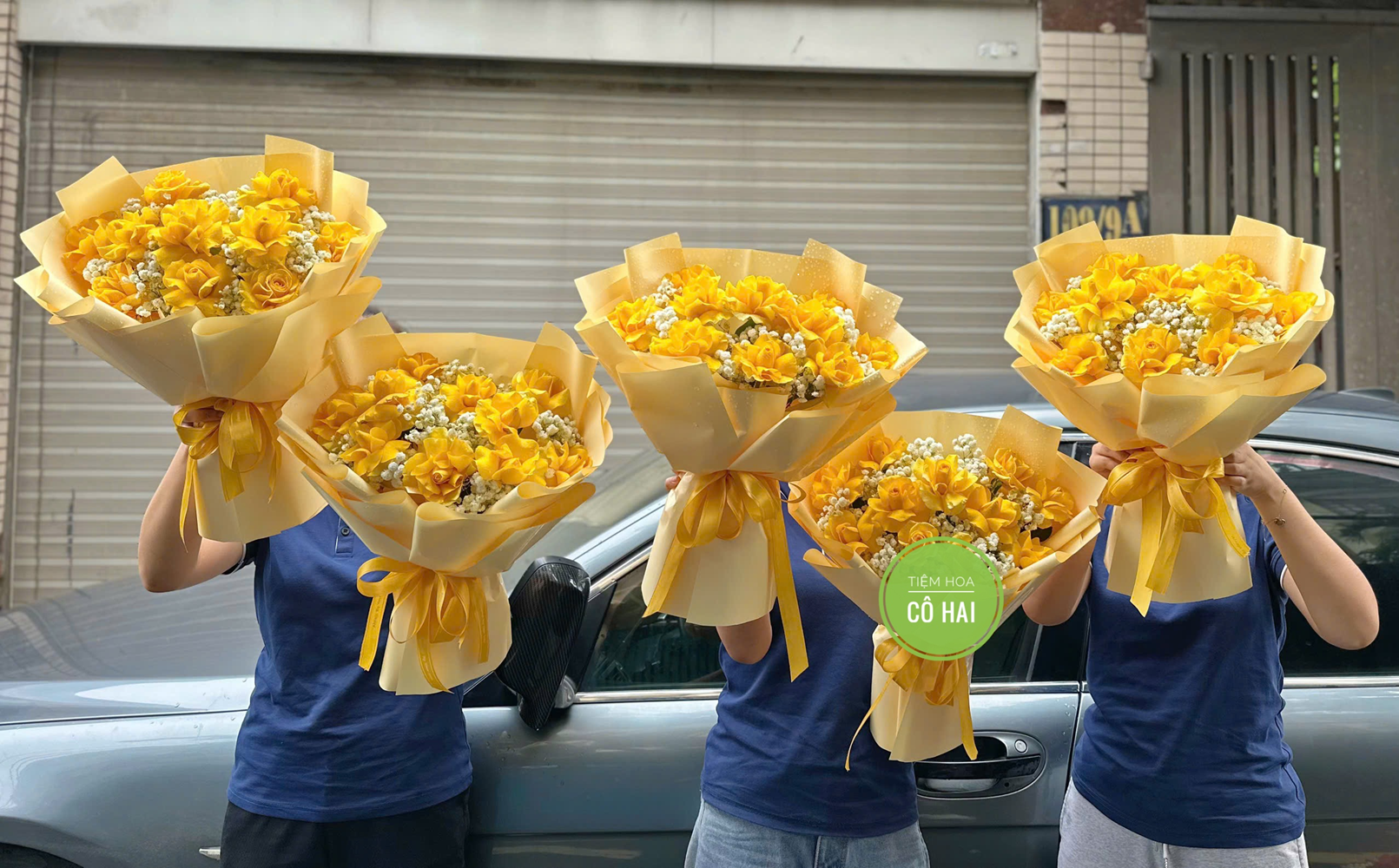 BÓ HOA HỒNG VÀNG - HỘI NGHỊ 1 - BH091 1 BH091
