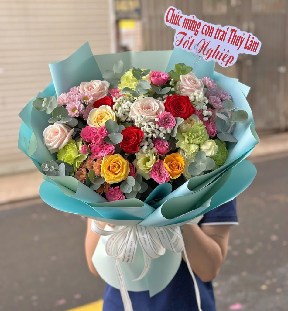 BÓ HOA TỐT NGHIỆP - CHẶNG ĐƯỜNG MỚI - BH136 6 BH136