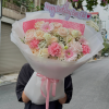 BÓ HOA TONE HỒNG - NÀNG THƠ - BH140 2 BH140