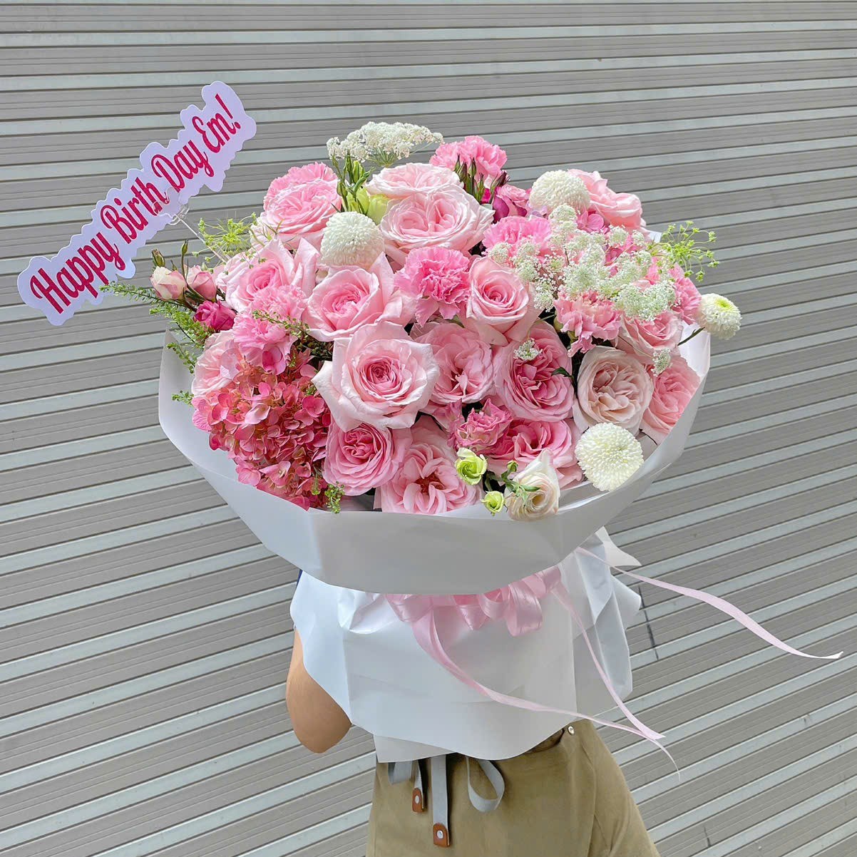 BÓ HOA TƯƠI - VỀ ĐÂU MÁI TÓC NGƯỜI THƯƠNG - BH158 2 BH158