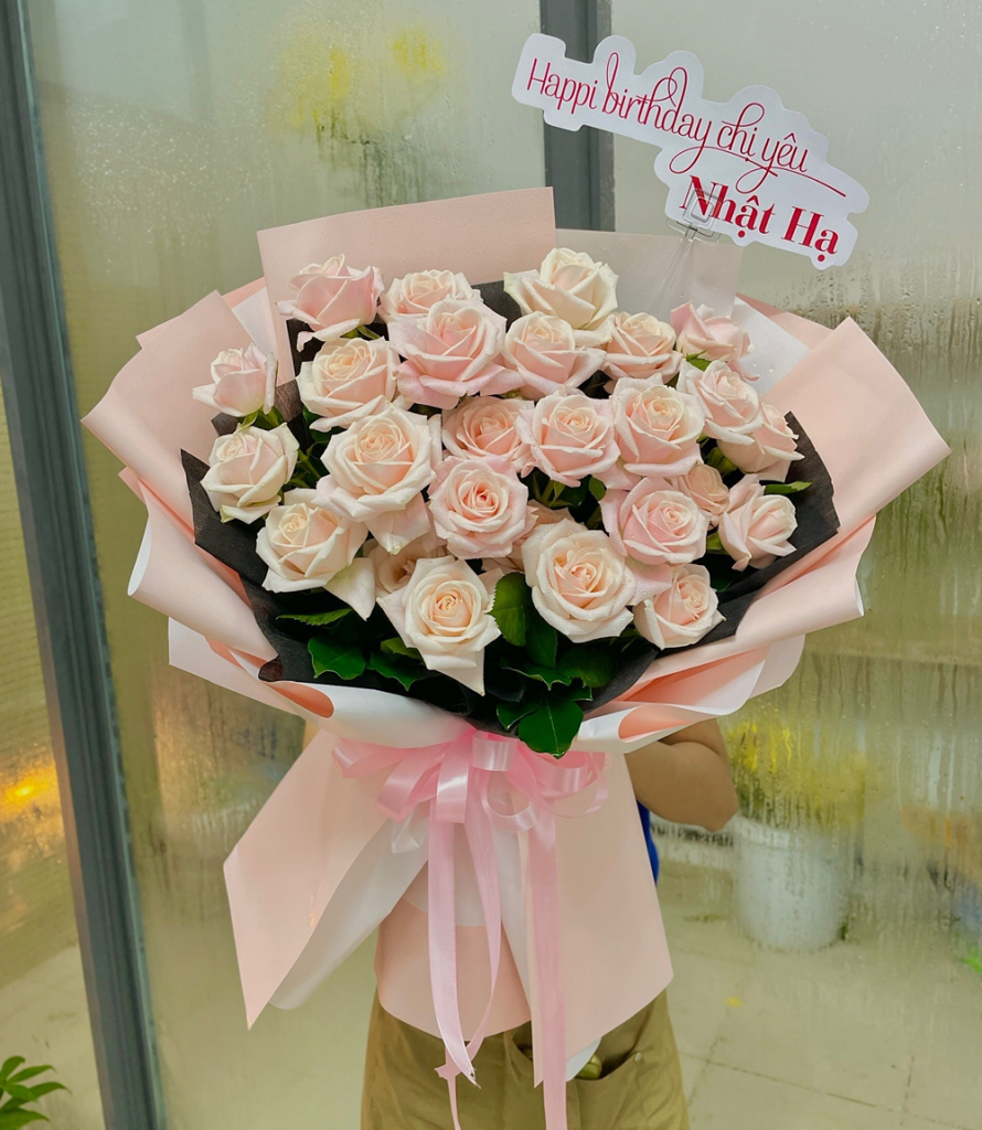 BÓ HOA HỒNG KEM - COME WITH ME - BH170 6 BH170