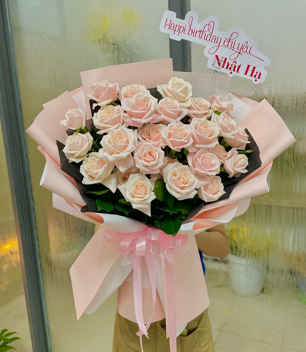 BÓ HOA HỒNG KEM - COME WITH ME - BH170 1 BH170