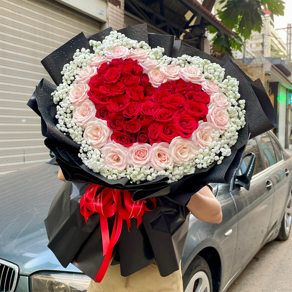 BÓ HOA HỒNG ĐỎ - ÂM THẦM BÊN EM - BH174 6 BH174