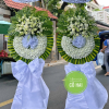 VÒNG HOA CHIA BUỒN TONE TRẮNG - VỀ VỚI CHÚA - CB052 2 CB052