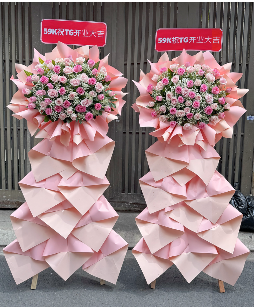 KỆ HOA TƯƠI CHÚC MỪNG - SONG HÀNH - CM026 6 CM026