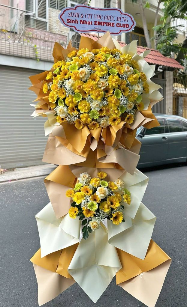 KỆ HOA CHÚC MỪNG KỶ NIỆM NGÀY THÀNH LẬP CÔNG TY - CM132 6 CM132