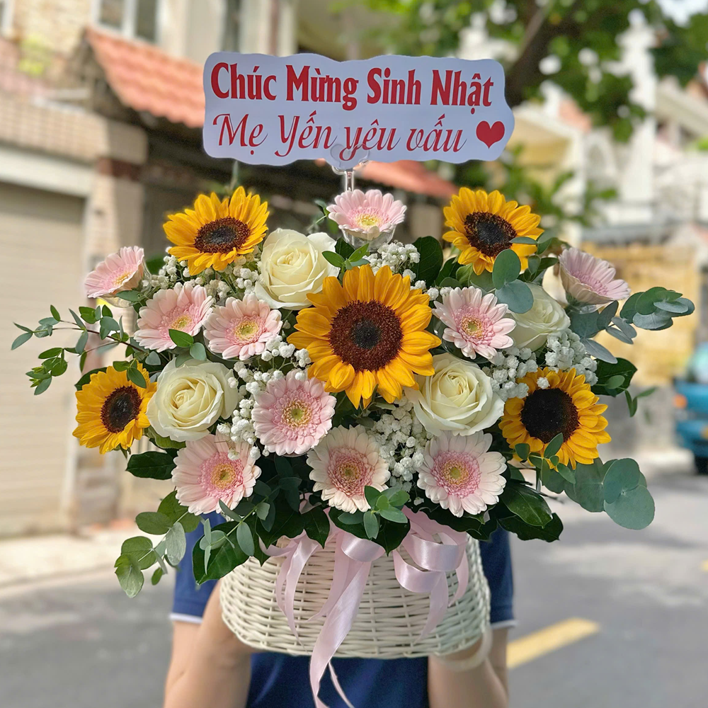 GIỎ HOA TƯƠI NHỎ XINH - HẠ CÒN VƯƠNG NẮNG - GH123 6 GH123