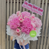 GIỎ HOA TÚ CẦU HỒNG - PRINCESS - GH129 2 GH129
